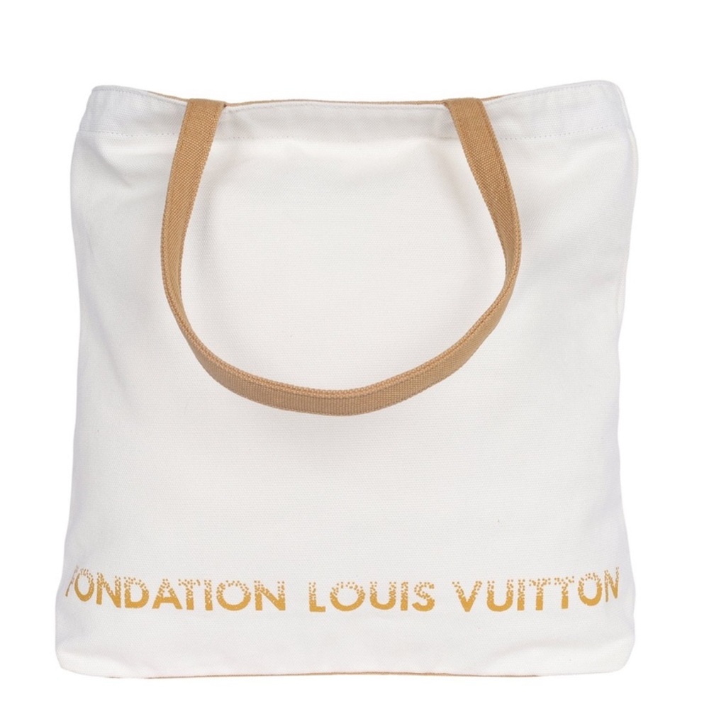 Louis Vuitton Foundation Tan Tote with Pouch NEW